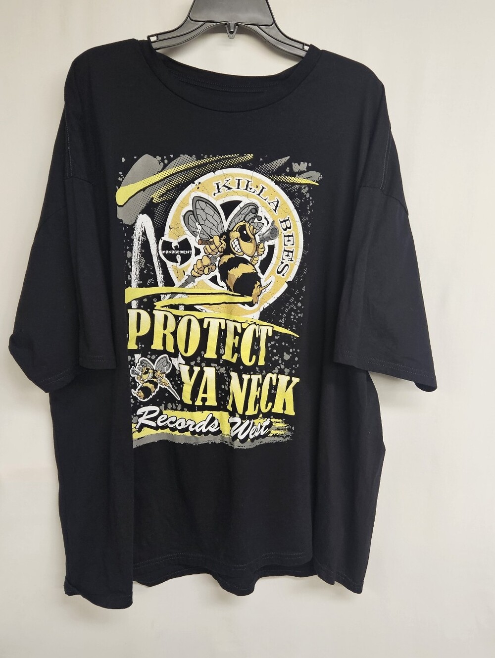 Wu-Tang Clan Men's 3XL Black T-Shirt - Killa Bees Protect Ya Neck Records West